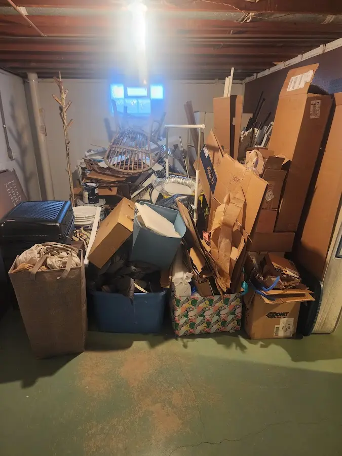 Roll-off dumpster container at job site for Cleanout Dumpster Rental in Lake Darby